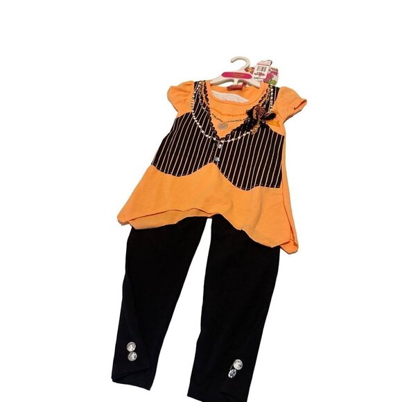 Trendy girl legging set size 2T NWT - Picture 2 of 5